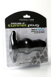 Double Tunnel Plug Medium Black