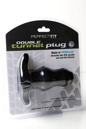 Double Tunnel Plug Large - Black