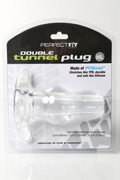 Double Tunnel Plug Extra Large - Clear