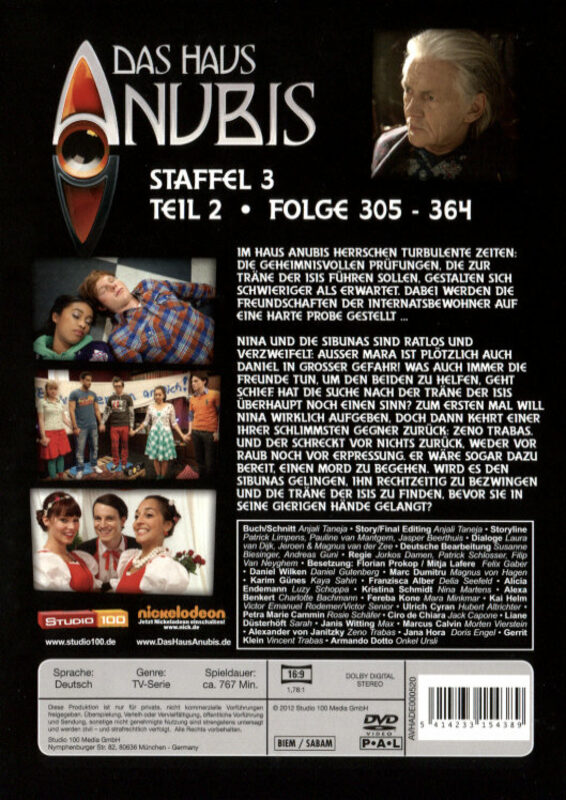 Das Haus Anubis Staffel 3/Teil 2 [4 DVDs] Film