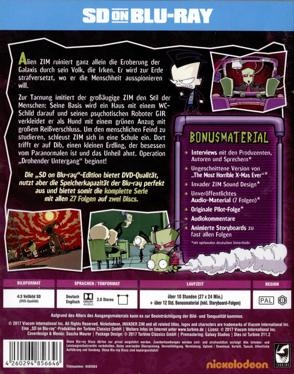 Invader ZIM - Die komplette Serie  [2 BRs] – Bild 2