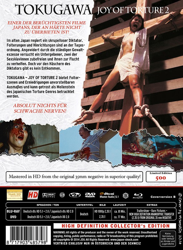 Tokugawa - Joy of Torture 2 - Mediabook + DVD – Bild 2